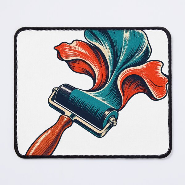 Item preview, Printmaker Brayer Unfurling an Ink Flower designed and sold by Drip stamp.