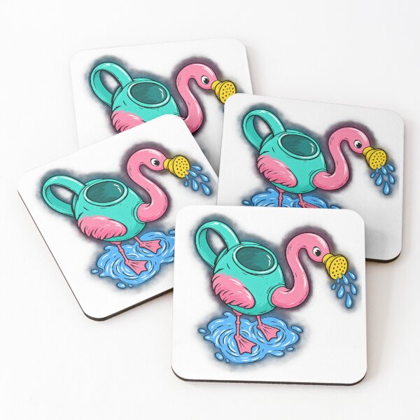 Item preview, Puddle Stand Flamingo Watering Can designed and sold by Spoutflam.