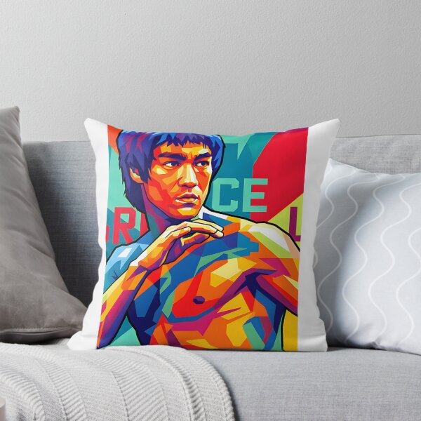 Item preview, Bruce Lee Pop Art Illustration Featuring Dynamic Martial Arts Pose designed and sold by yamaniishop.