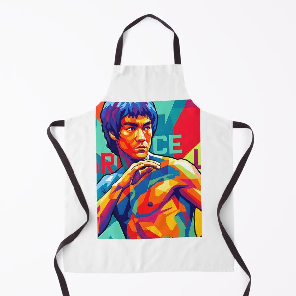 Aperçu de l'œuvre Bruce Lee Pop Art Illustration Featuring Dynamic Martial Arts Pose créée et vendue par yamaniishop.