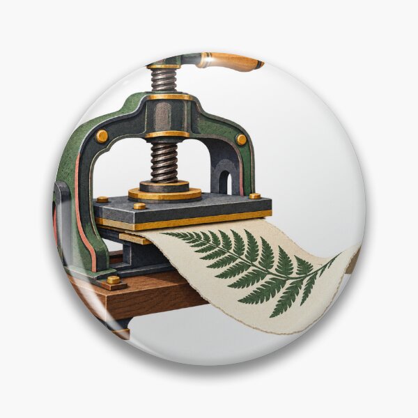 Item preview, Tabletop Printing Press with Fern Print designed and sold by Drip stamp.