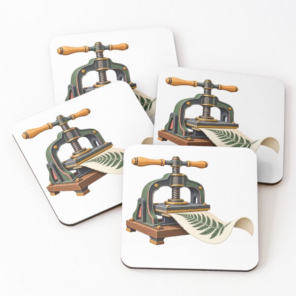Item preview, Tabletop Printing Press with Fern Print designed and sold by Drip stamp.
