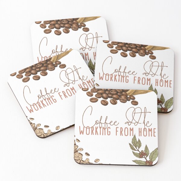 Item preview, Coffee Addict Working From Home designed and sold by ZahraaStudio.