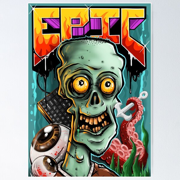 Item preview, crazy zombie gamer designed and sold by UfosOne.