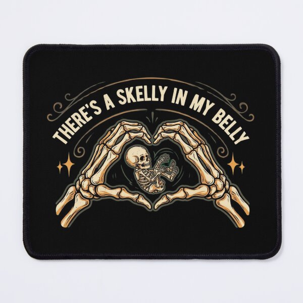 Item preview, There's Skelly in My Belly Pregnant Halloween, Funny Skeleton Halloween designed and sold by Dabbing Turtle Designs.