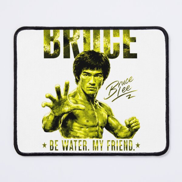 Item preview, Bruce Lee Inspired Be Water My Friend Quote Design in Black and Yellow designed and sold by yamaniishop.