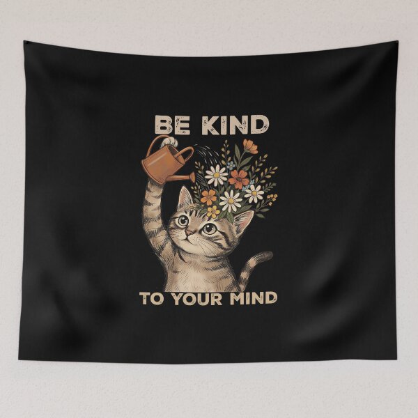 Item preview, Be Kind To Your Mind Vintage Daisy Flower Motivational designed and sold by gear-posters.