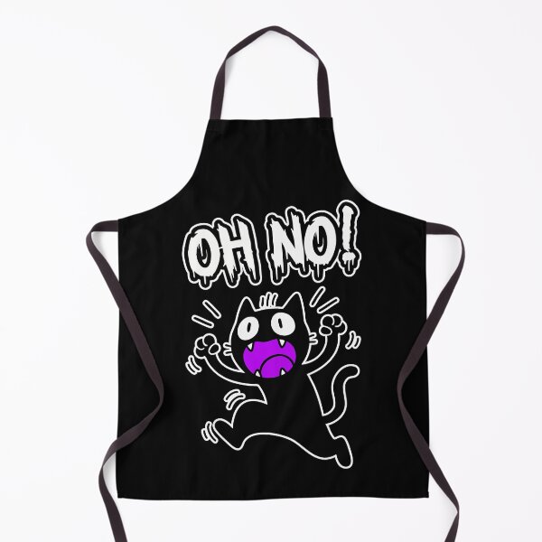 Item preview, Oh No! Panicked Black Cat Cartoon designed and sold by Taridesign.