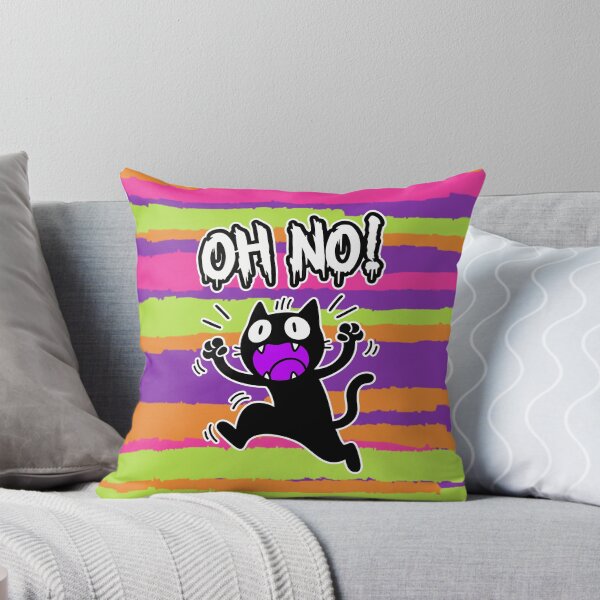 Item preview, Oh No! Panicked Black Cat Cartoon designed and sold by Taridesign.
