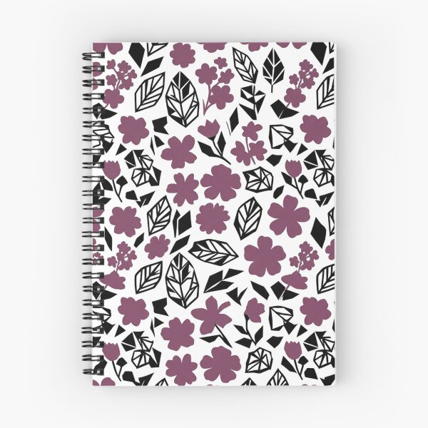 Item preview, Purple Floral Paper Cutout Seamless Pattern designed and sold by Owcomm.
