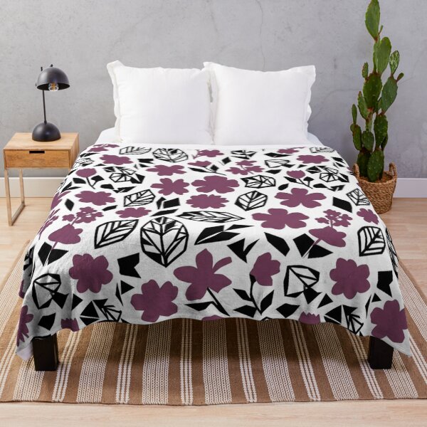 Item preview, Purple Floral Paper Cutout Seamless Pattern designed and sold by Owcomm.