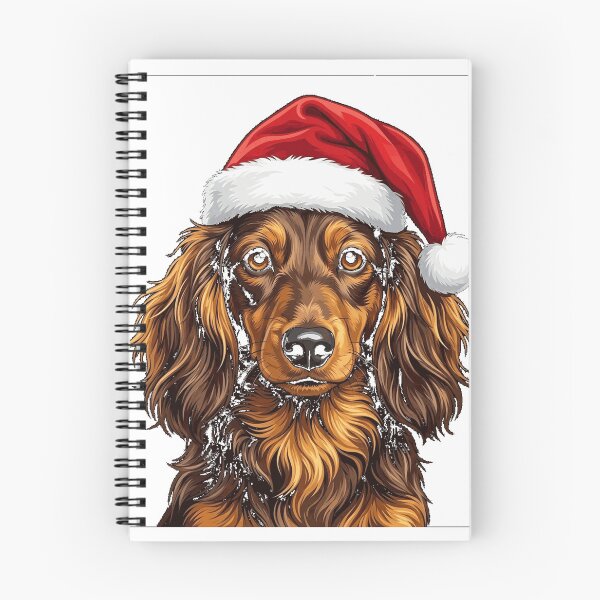 Item preview, Adorable Christmas Dachshund dog donning a Santa Claus hat Oversized T-Shirt designed and sold by E-Capoeira shop.