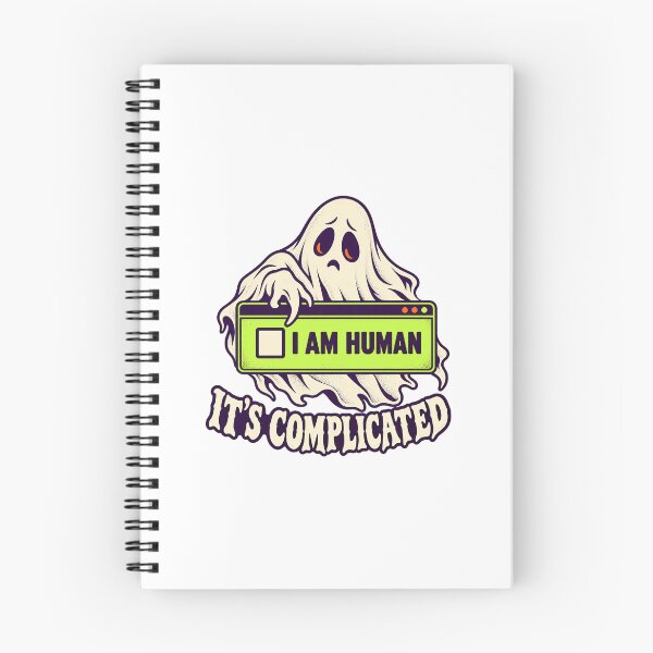 Item preview, Halloween CAPTCHA Ghost - It's Complicated designed and sold by angnar97.