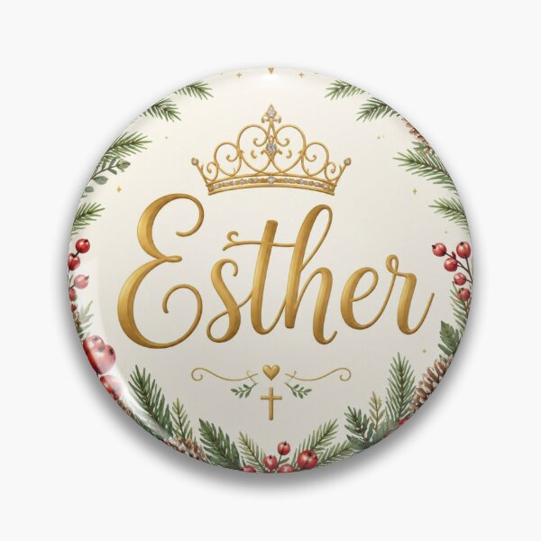Item preview, Esther Christmas Wreath Name Ornament designed and sold by Faithbased1991.
