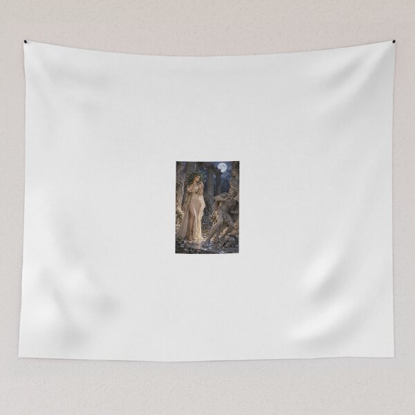 Item preview, Frightened woman with snake hair in ruins designed and sold by CathryneDelamort.