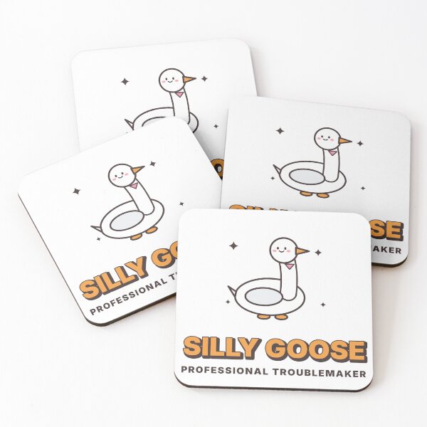 Item preview, Silly Goose Cute Kawaii Funny Goose designed and sold by kassimis.