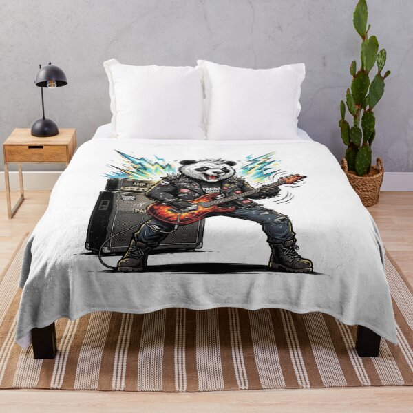 Item preview, Rockstar Panda Playing Electric Guitar designed and sold by Rahat3344.