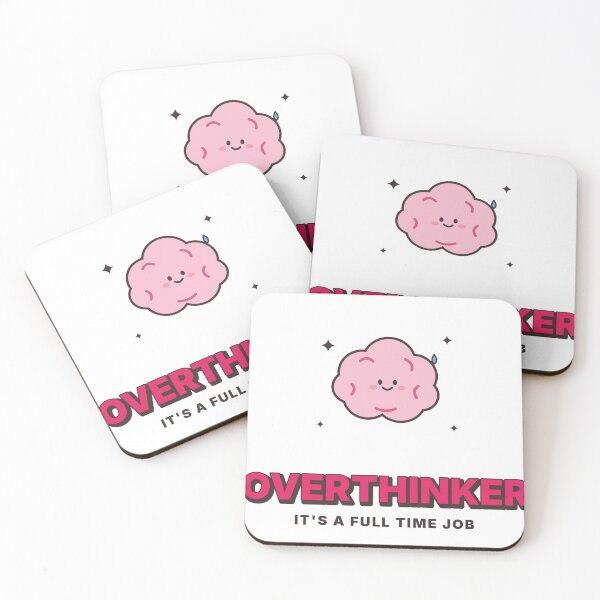 Item preview, Overthinker Cute Kawaii Brain Funny Anxiety designed and sold by kassimis.