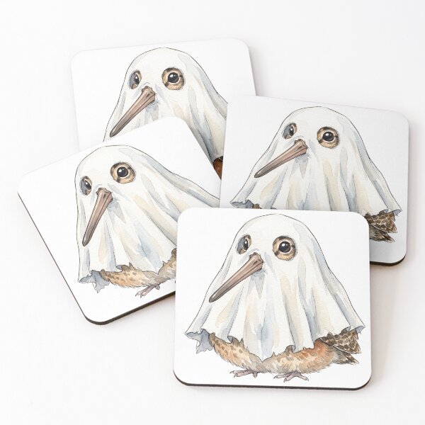 Item preview, Ghost Woodcock | Cute American Woodcock Halloween Watercolor Design designed and sold by HelgaCraftery.
