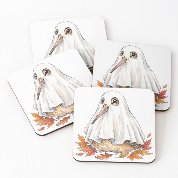 Item preview, Ghost Woodcock | Cute American Woodcock Halloween Watercolor Design designed and sold by HelgaCraftery.