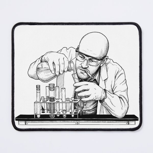 Item preview, Scientist Pouring Solution into Test Tube designed and sold by Naux | Design & Illustration.