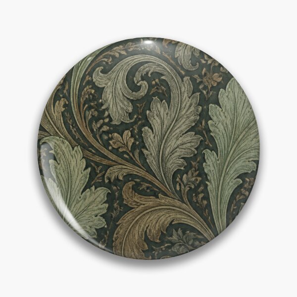 Item preview, Vintage Design of Intertwined Leaves in Shades of Green and Dark Tones designed and sold by Knightofartx25.