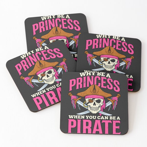 Item preview, Why Be A Princess When You Can Be A Pirate Vintage Skull designed and sold by BUNNIES-EL.