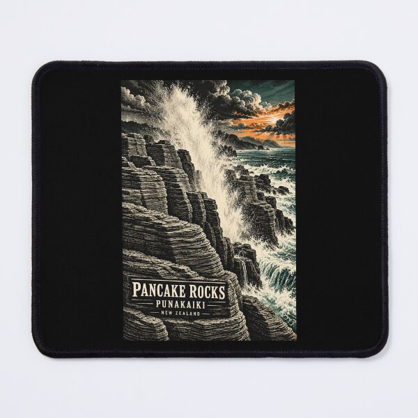 Item preview, Pancake Rocks - Punakaiki - New Zealand designed and sold by GoodOldVintage.