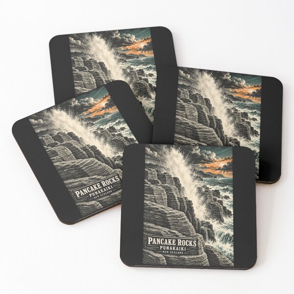 Item preview, Pancake Rocks - Punakaiki - New Zealand designed and sold by GoodOldVintage.