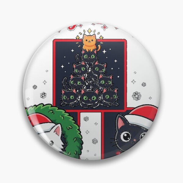 Item preview, Black Cat Wrapped In Christmas Lights Classic T-Shirt (2) designed and sold by RoReshop.