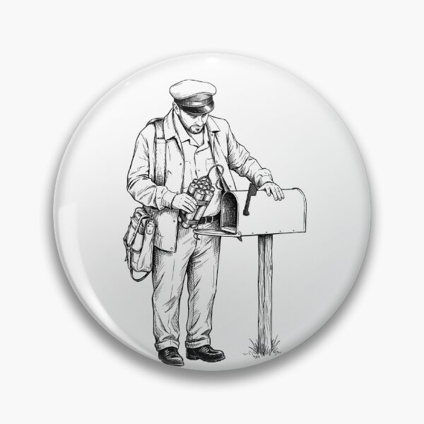 Item preview, Mailman Placing Dynamite in Mailbox designed and sold by Naux | Design & Illustration.