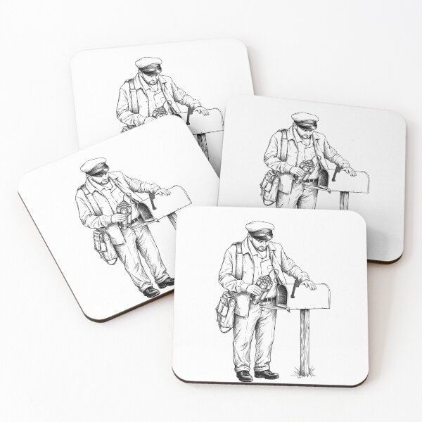 Item preview, Mailman Placing Dynamite in Mailbox designed and sold by Naux | Design & Illustration.