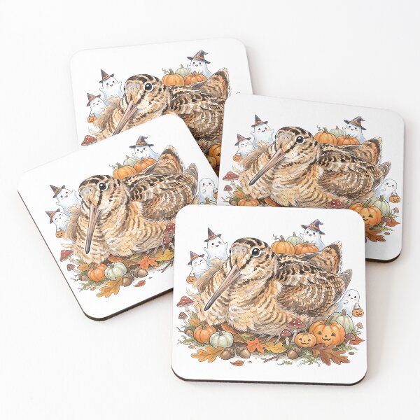 Item preview, Halloween Timberdoodle | Cute American Woodcock Pumpkin Patch Design designed and sold by HelgaCraftery.