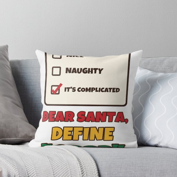 Item preview, Dear Santa Define Good Funny Naughty or Nice Christmas List designed and sold by Bornprints.