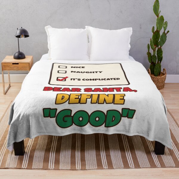 Item preview, Dear Santa Define Good Funny Naughty or Nice Christmas List designed and sold by Bornprints.