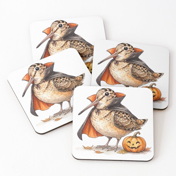 Item preview, Vampire Timberdoodle | Cute American Woodcock Halloween Watercolor Design designed and sold by HelgaCraftery.