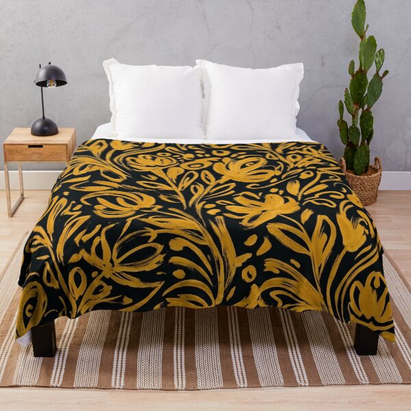 Item preview, Golden Floral Swirls Elegant Seamless Pattern designed and sold by Owcomm.