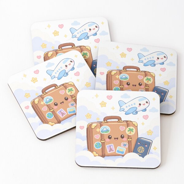 Item preview, Cute Kawaii Travel Suitcase Passport Adventure designed and sold by porchswings.