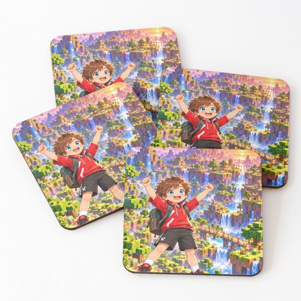 Item preview, Kolt Blocky Adventure Cartoon Character Design designed and sold by Kenzie & Co.