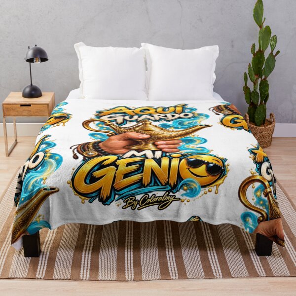 Item preview, Here I Keep My Genius – Humor, Magic Lamp and Attitude | Coloralmy designed and sold by Coloralmy.