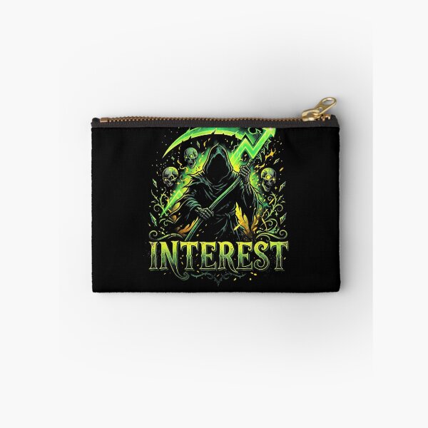 Item preview, Hooded Grim Reaper with Neon Green Scythe and Gothic INTEST Text designed and sold by ArcaneArtistry.