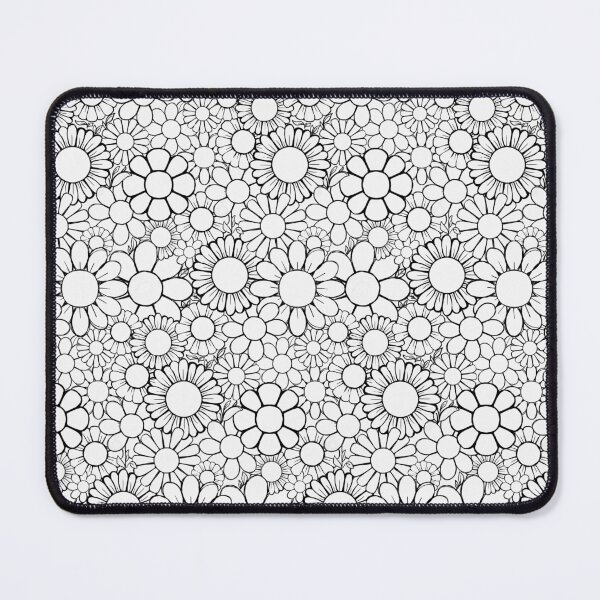 Item preview, Cute Daisy Pattern Hand Drawn Black & White Floral designed and sold by SusanaDesigns.