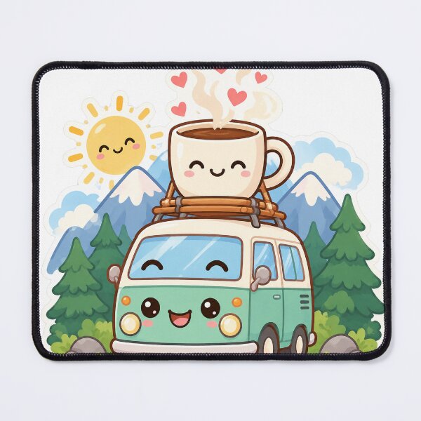 Item preview, Cute Camper Van Coffee Mug Mountain Road Trip designed and sold by porchswings.