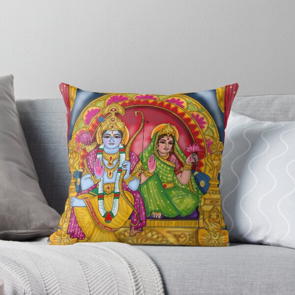 Item preview, Lord Sita Ram Digital Drawing | Hindu Divine Couple Artwork designed and sold by Harshit_Digital_Arts.