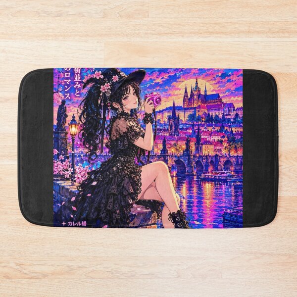 Item preview, Prague, Czech Republic — The Black-Haired Witch of Charles Bridge. designed and sold by DibujandoPorfa.