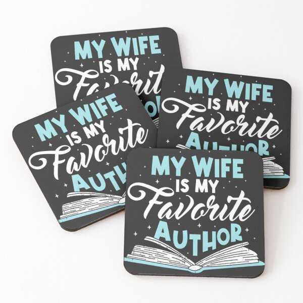 Item preview, My Wife Is My Favorite Author Cute Book Lover Husband designed and sold by BUNNIES-EL.