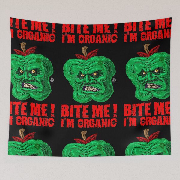 Item preview, Apple, Bite me, I'm organic designed and sold by 4gottenlore.