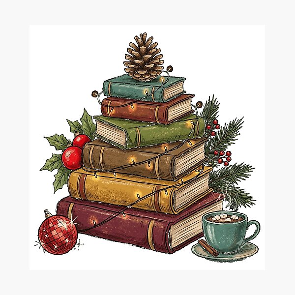 Item preview, Books Christmas Tree Classic T-Shirt (2) designed and sold by Atros.