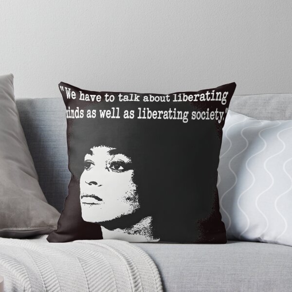 Item preview, Angela Davis Liberation Quote Portrait designed and sold by Millle-Feuye.