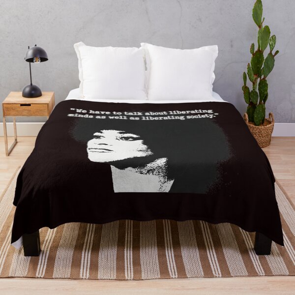 Item preview, Angela Davis Liberation Quote Portrait designed and sold by Millle-Feuye.